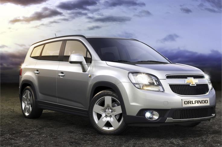 The Chevrolet Orlando MPV, currently sold in some European markets as well as in Canada, was also displayed at the Detroit show. 